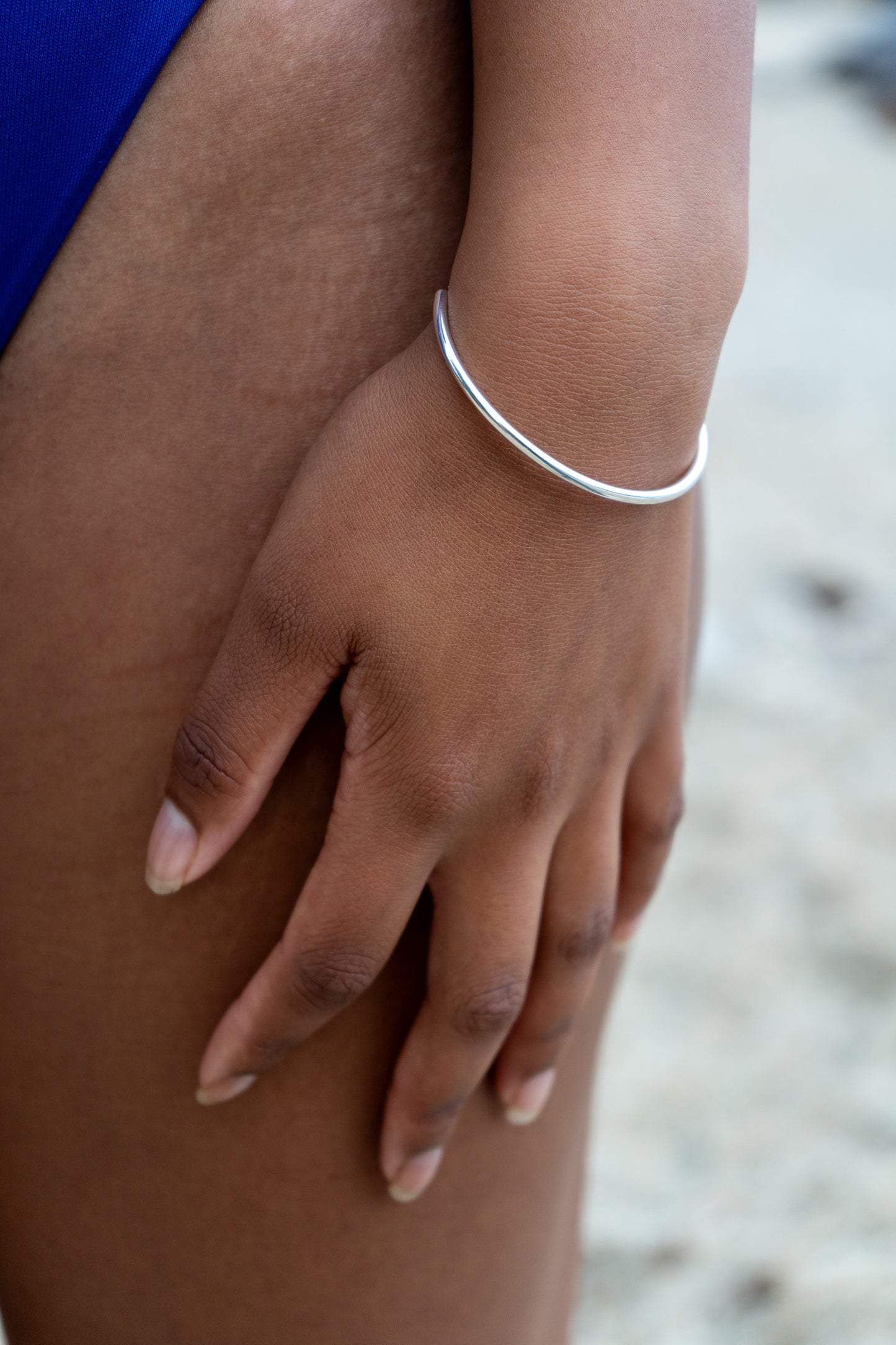 CRESCENT CUFF | SILVER BANGLE