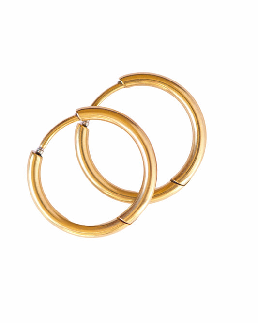 gold hoop earrings