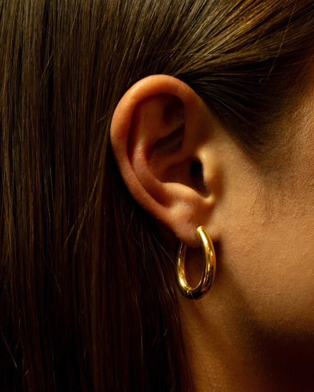 tarnish-free gold hoop earrings