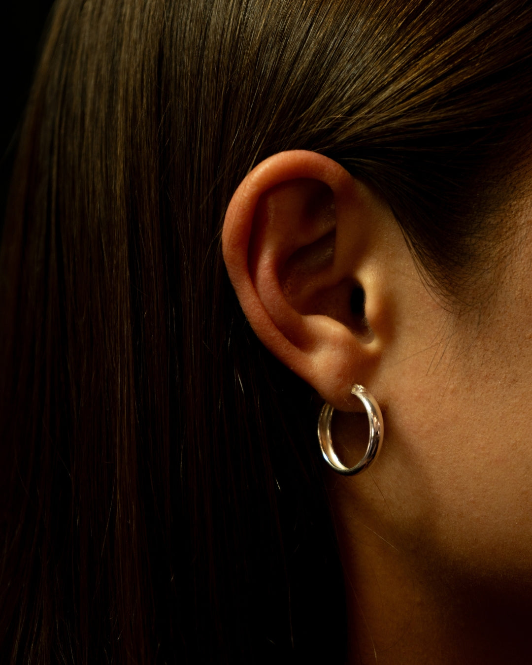 sterling silver hoop earrings