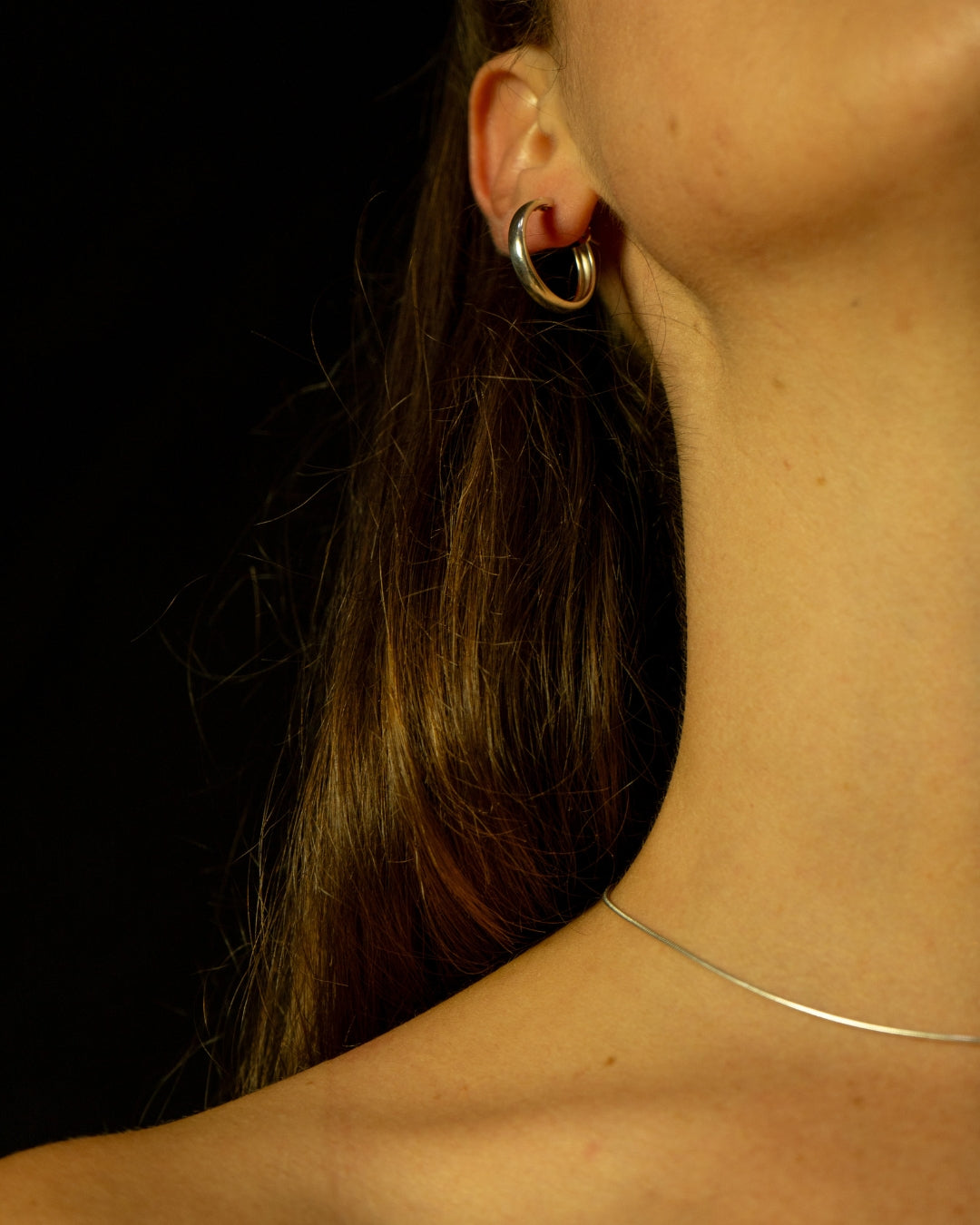 sterling silver hoop earrings